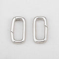 2pcs 18K Gold Plated Filled Oval Carabiner Necklace Clasps Spring Ring Pearl Enhancer Connector for DIY Jewelry Bracelet Making Aurexia off