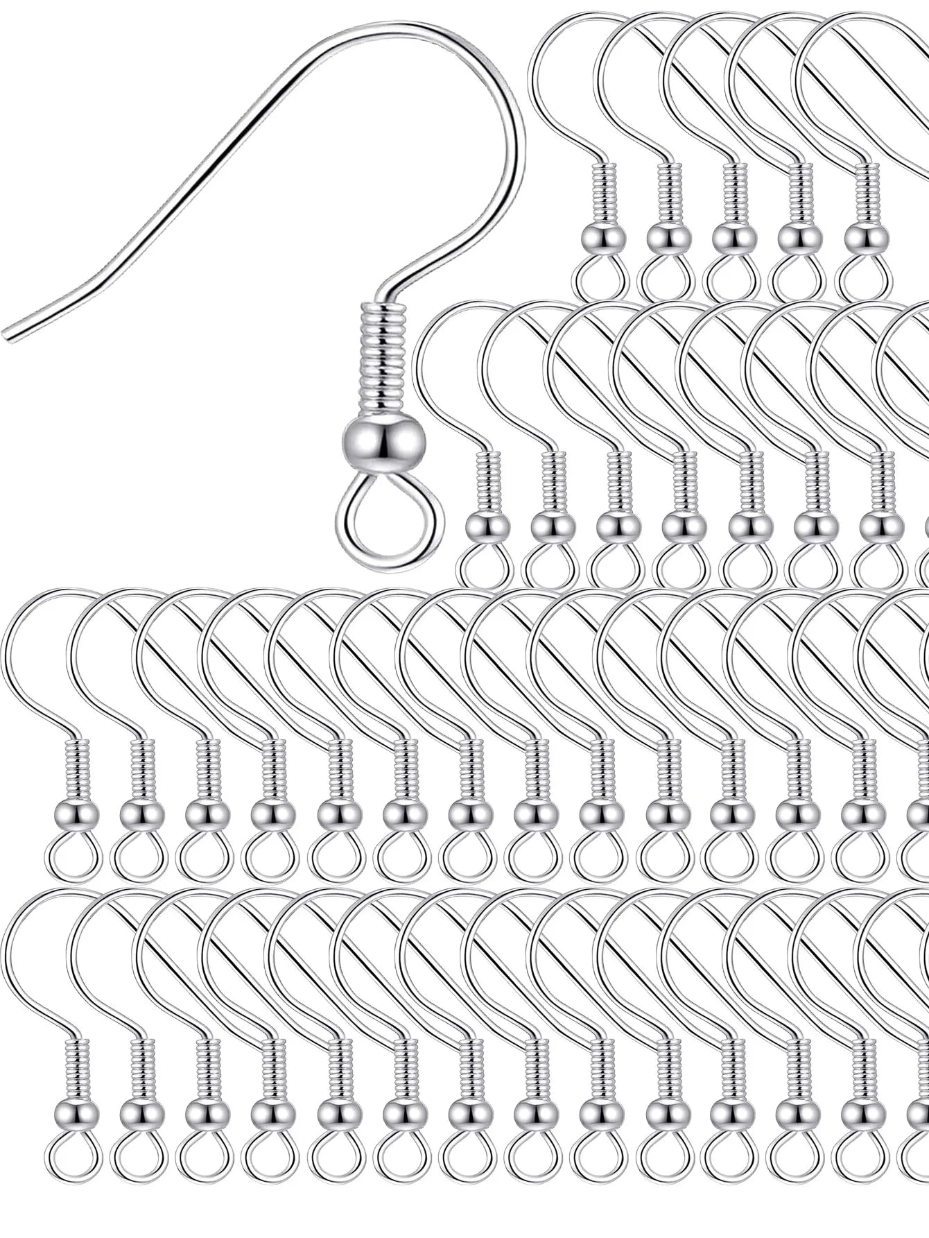 100/500pcs DIY Earring Findings Earrings Clasps Hooks Stainless Steel Hypoallergenic Earring Making Accessories Hook Earwire Aurexia off