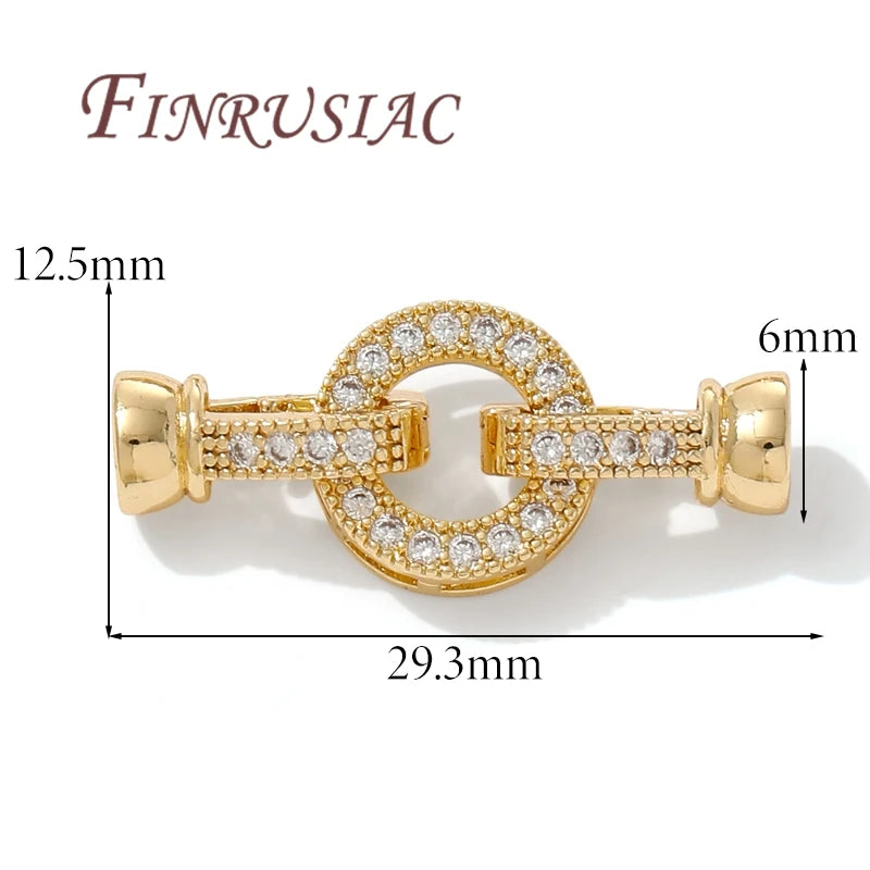 18K Gold Plated Connectors Clasps For Pearl,Bracelet Clasp For Jewelry Making,Necklace Clasp DIY Beading Accessories,Fittings Aurexia off
