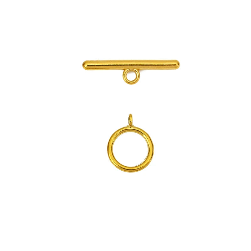 5sets PVD Never Fade Stainless Steel OT Clasps Toggle Bracelet Hooks End Necklace Connectors ForDiy Jewelry Making Accessories Aurexia off