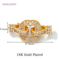 Luxury 18K Gold Plated Connectors Clasps,With Zircon Locks Clasps,Fasteners For Bracelet,DIY Necklaces Jewelry Making Findings Aurexia off