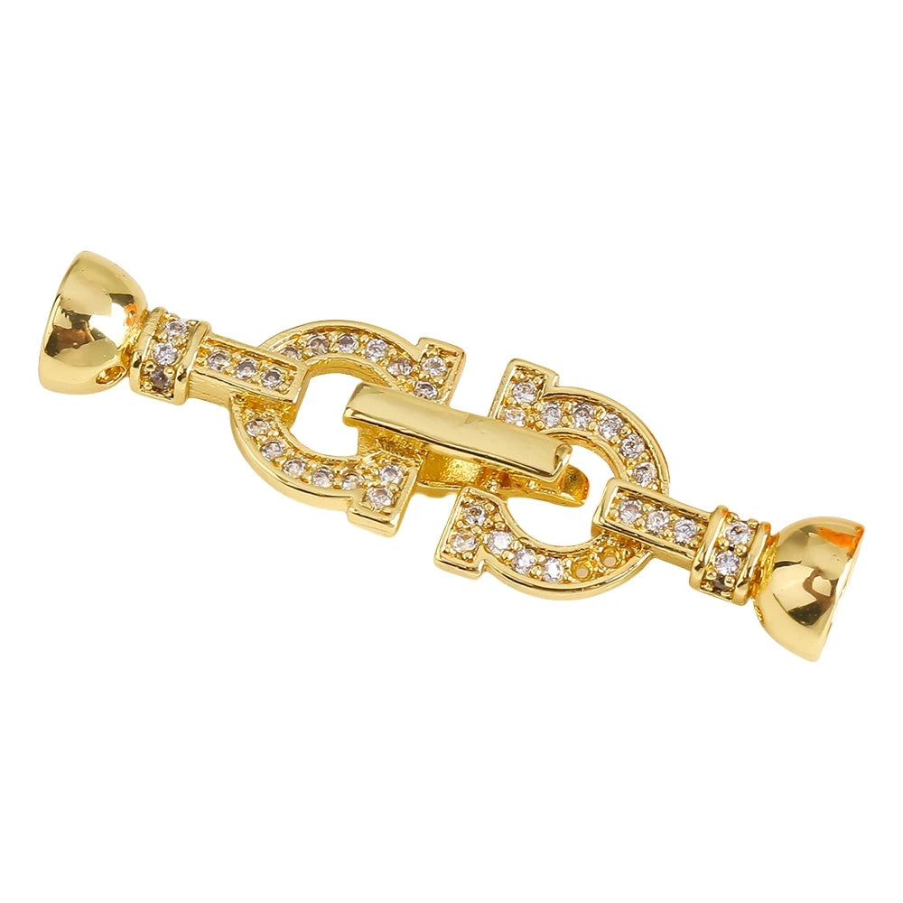 Juya Creative Copper Fasteners Connector Decoration Locks Clasps Accessories For DIY Needlework Beads Gems Pearls Jewlery Making Aurexia off
