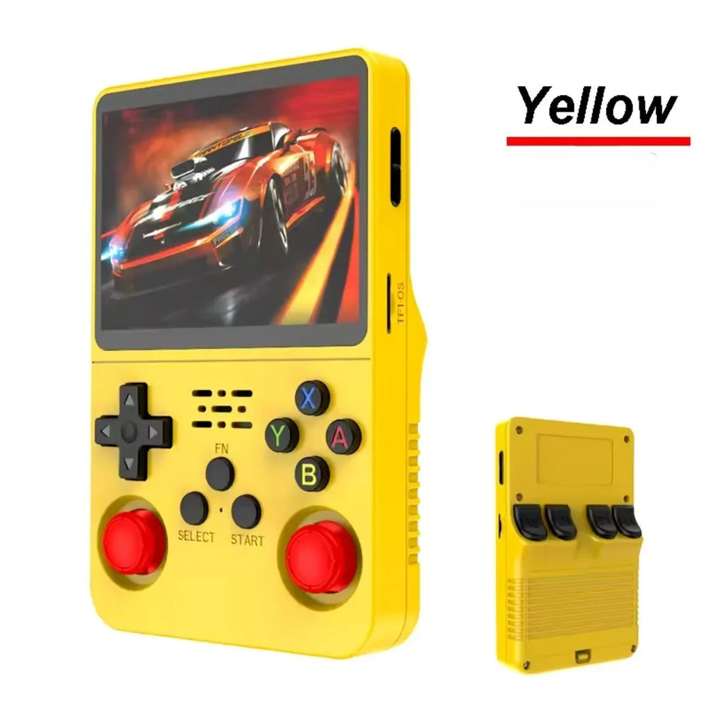 Portable R36S Handheld Game Player 3.5 Inch IPS Display 128GB Linux System Preloaded Retro Games Pocket Console