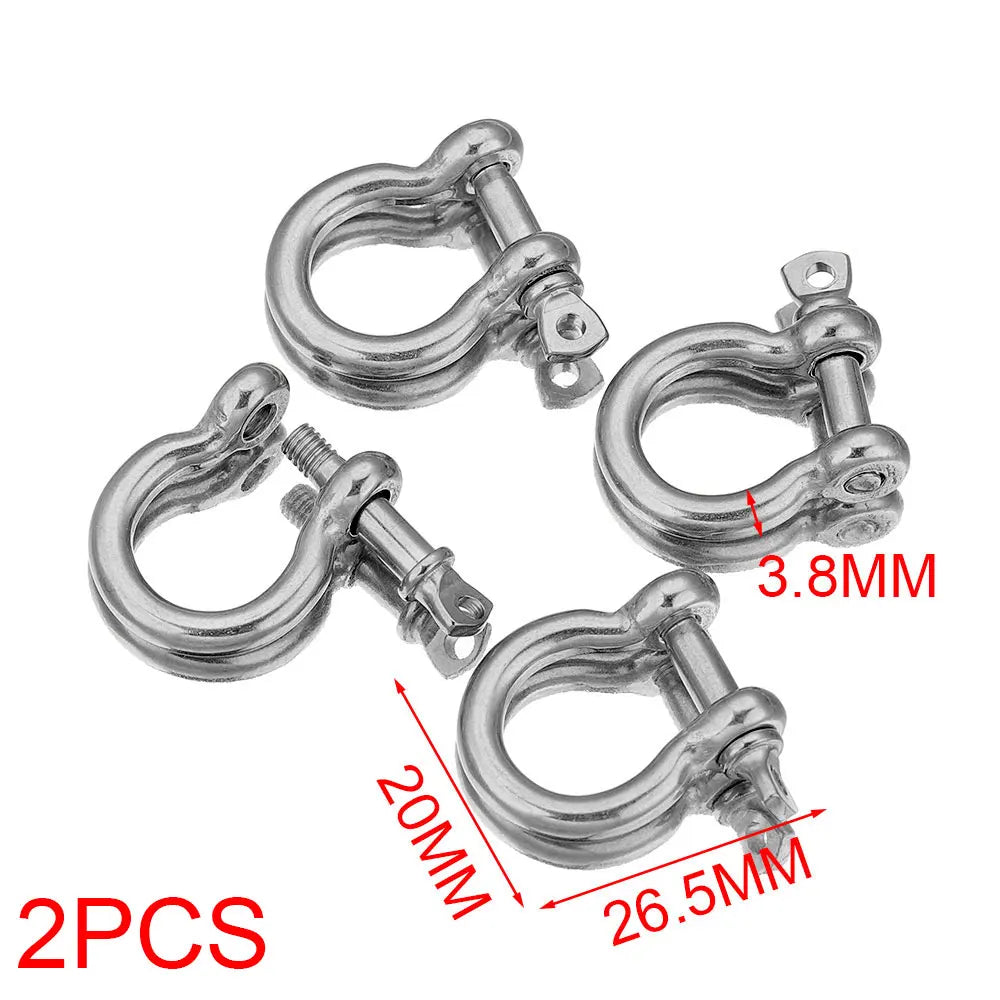 2pcs Stainless Steel Clasps Gold U Shape Screw Shackles Clasp Hook Parts Connectors Bag Necklace for DIY Jewelry Making Supplies Aurexia off