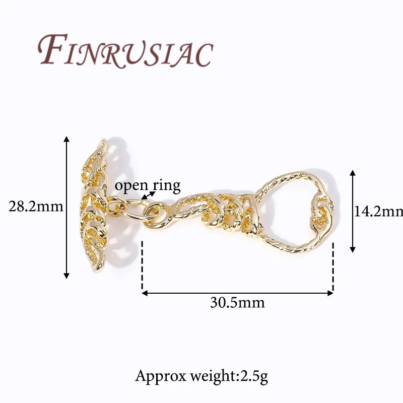 18K Gold Plated OT Toggle Clasp For Jewelry,Bracelets Clasps Connectors,DIY Accessories,Necklace Clasp Findings Aurexia off