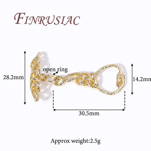 18K Gold Plated OT Toggle Clasp For Jewelry,Bracelets Clasps Connectors,DIY Accessories,Necklace Clasp Findings Aurexia off