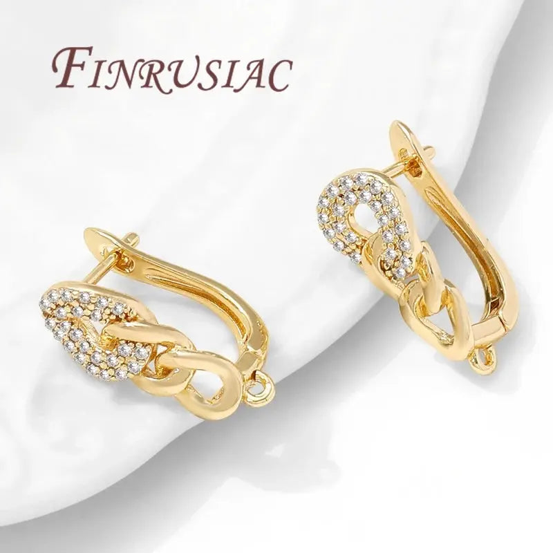 18K Gold Plated,Anti-Allergy Earring Hook Clasps,Supplies For Jewelry,Fasteners Earwires,Earrings Fixtures Accessories Aurexia off