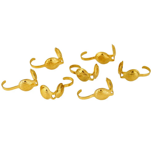20pcs Never Fade PVD Stainless Steel Necklace Connectors Crimp Beads End Clasps Hooks Beading Supplies Jewelry Bracelet Making Aurexia off