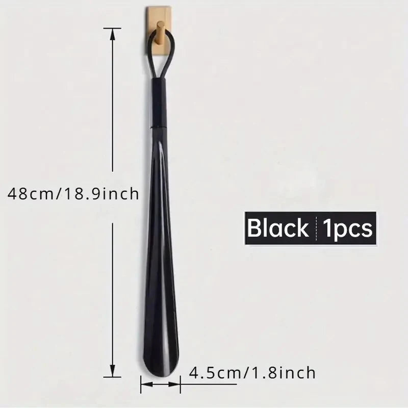 1 pc Extra long flexible plastic shoe horns do not require bending durable shoe spoons for pregnant women wearing shoe assistants