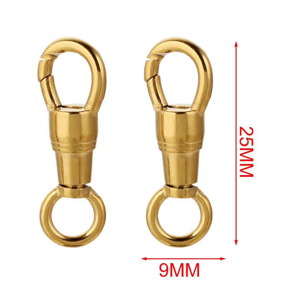 2pcs/lot Stainless Steel Bag Key Chain Hook Clasps Lobster Clasp Hooks Connectors for DIY Jewelry Making Supplies Accessories Aurexia off