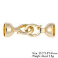 Juya Creative Copper Fasteners Connector Decoration Locks Clasps Accessories For DIY Needlework Beads Gems Pearls Jewlery Making Aurexia off