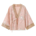 New Chinese Style Fashion Embroidered Jacket Women's Loose Cardigan Top Long Sleeve Cardigan Cheongsam Coat Outerwear Aurexia off
