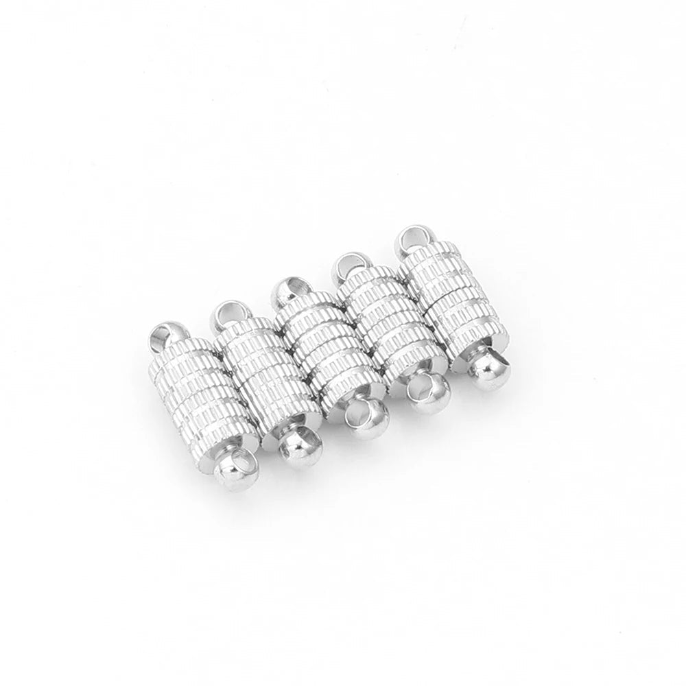5pcs/lot Strong Magnetic Clasps Copper Plated Magnet End Clasp Connectors For Jewelry Making DIY Leather Cord Bracelets Necklace Aurexia off