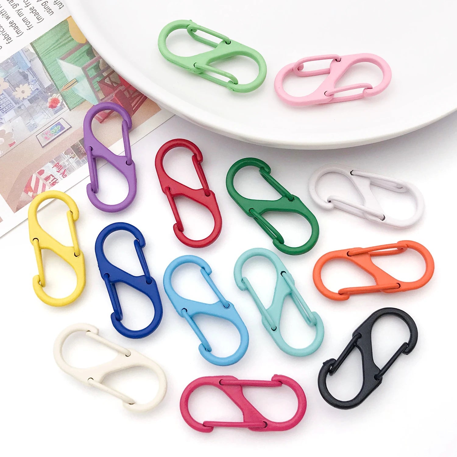 10pcs Multifunctional S Buckle Double Clasp Lobster Clasp Hook Connectors for DIY Bracelet Necklace Jewelry Making Accessories Aurexia off