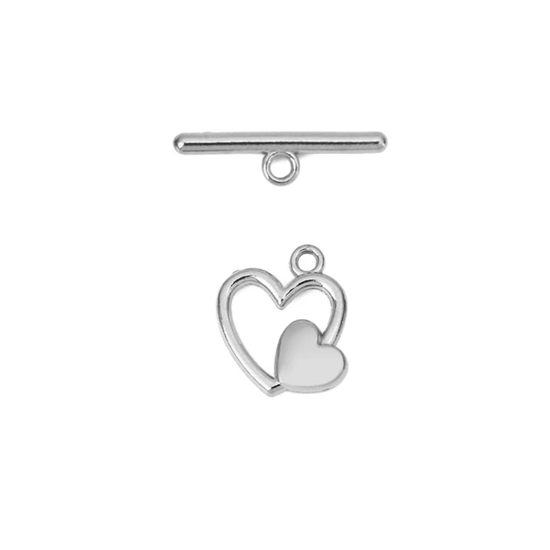 5sets PVD Never Fade Stainless Steel OT Clasps Toggle Bracelet Hooks End Necklace Connectors ForDiy Jewelry Making Accessories Aurexia off