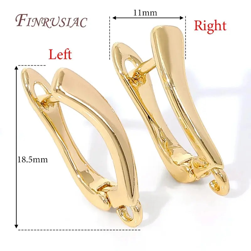 18K Gold Plated,Anti-Allergy Earring Hook Clasps,Supplies For Jewelry,Fasteners Earwires,Earrings Fixtures Accessories Aurexia off