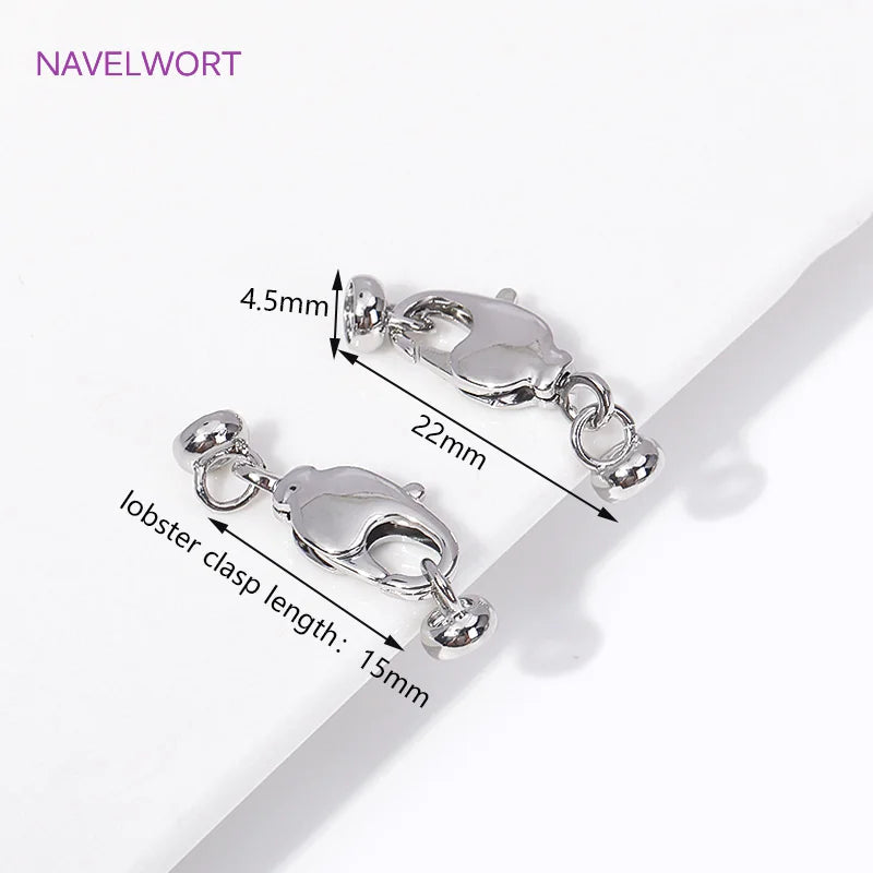 18K Gold Plated Brass Lobster Clasps Connector,Jewellery End Caps Fastener Clasp For DIY Bracelet Jewelry Making Accessories Aurexia off
