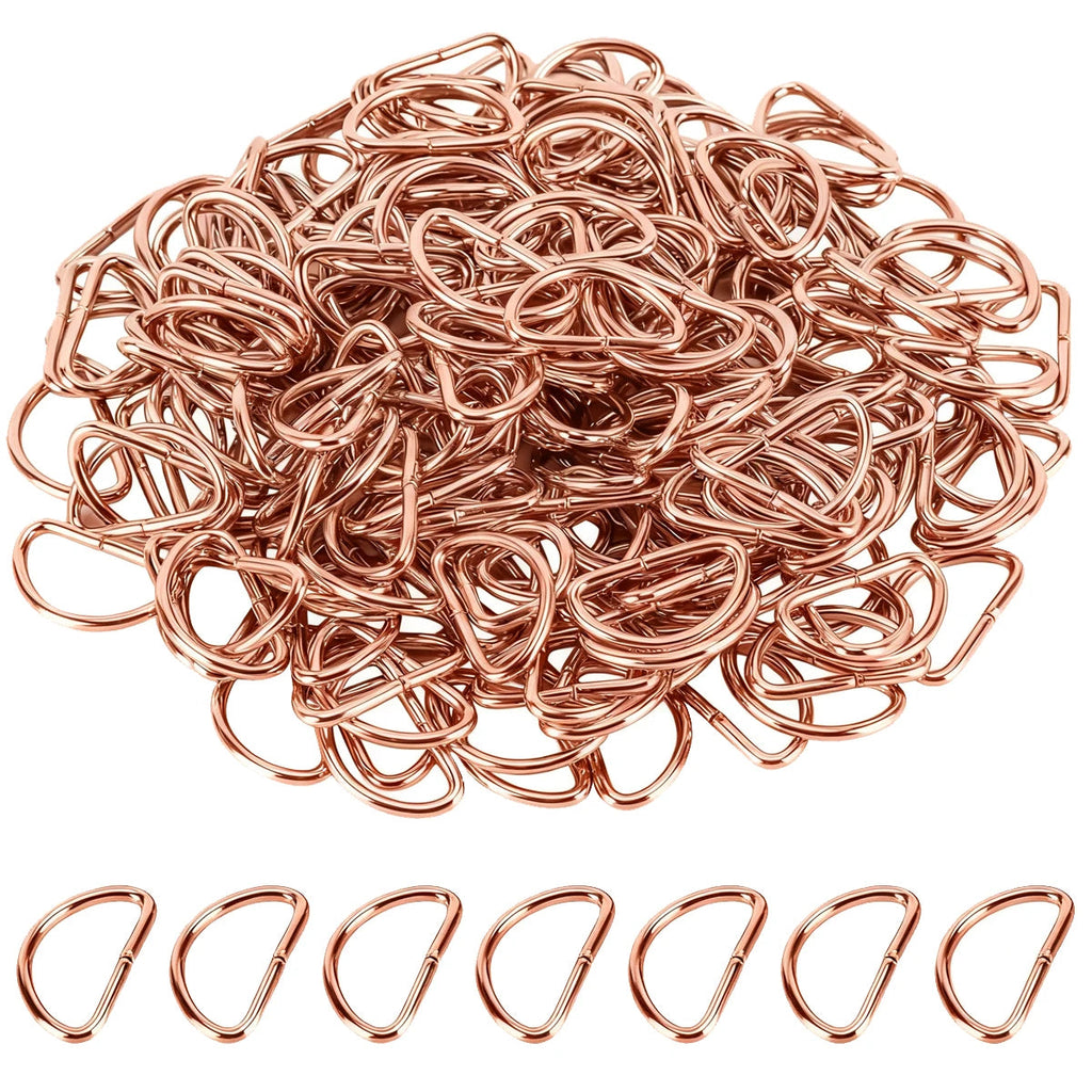 30/60/100Pcs D-ring buckle stainless steel semi-circular D-ring adjustable hardware bag belt process DIY accessories Aurexia off