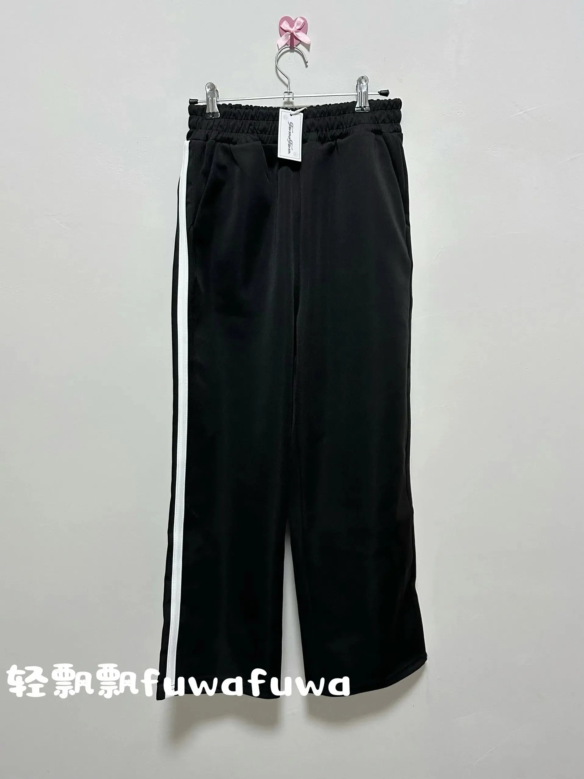 Japanese Students Daily Leisure Loose Sports Jacket Trousers Women's Subculture Y2k Black and White Sweet Spring Sweet Suit Aurexia off