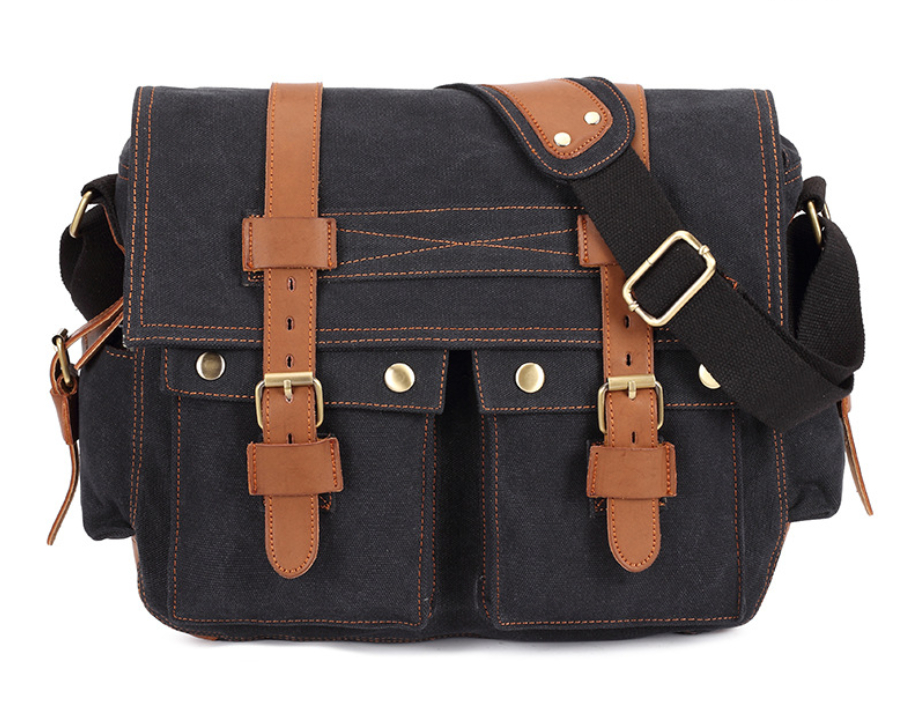 Men's Canvas Shoulder Bag, Business Crossbody Bag Aurexia off