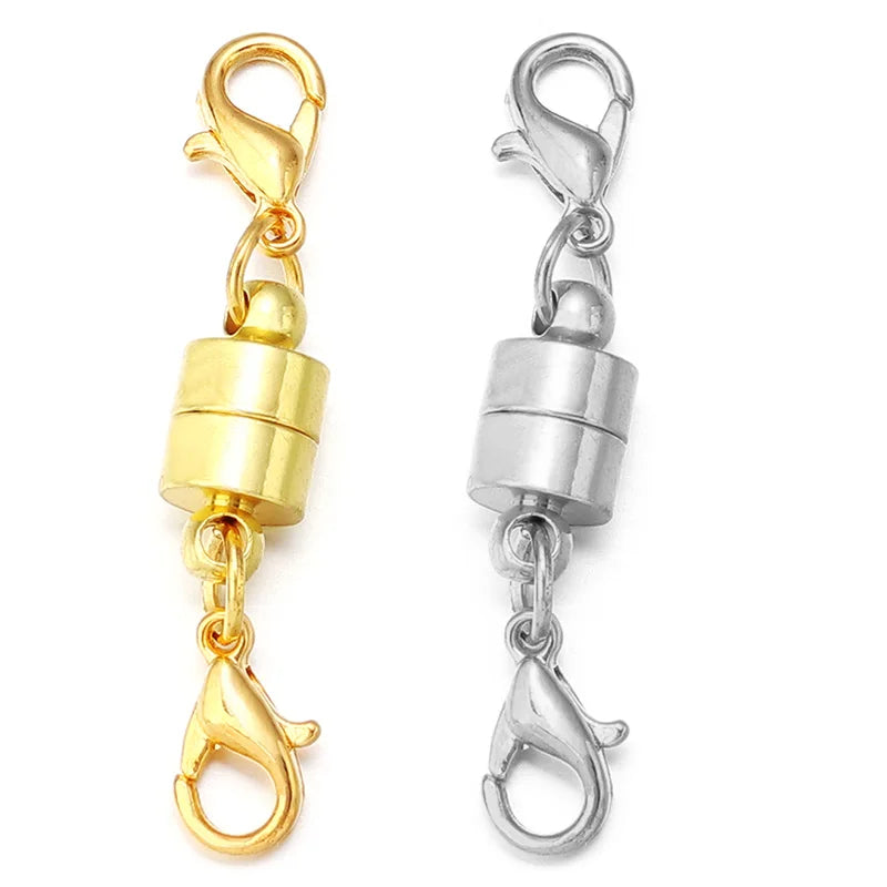 5Sets/Lot Magnetic Clasps With Lobster Clasps For Jewelry Making DIY Bracelet Necklace Magnet Clasp Connector Buckle Fasteners Aurexia off