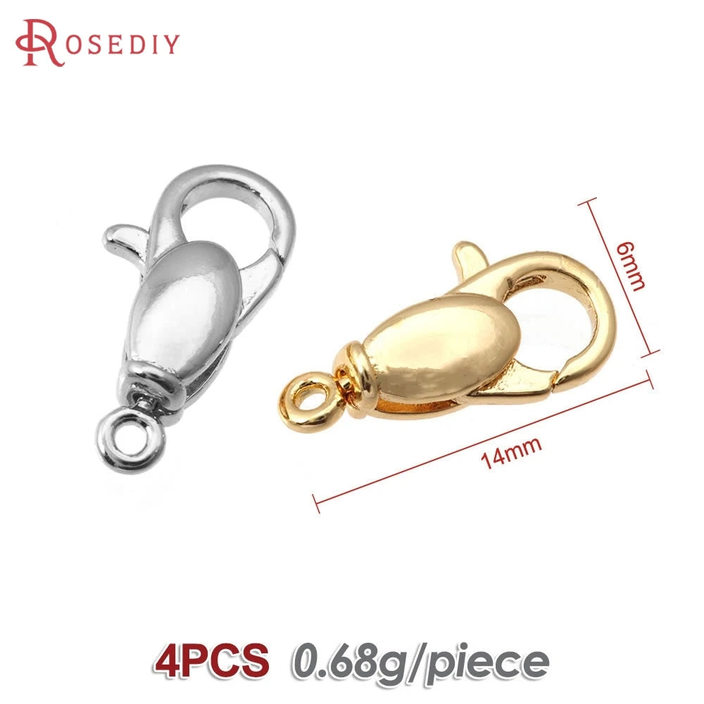 18K Gold Color Brass Rotatable Lobster Clasps Connect Clasps Jewelry Necklaces Bracelets Making Diy Findings Accessories Aurexia off