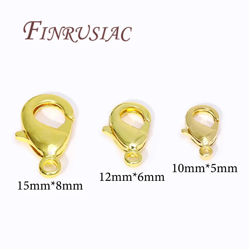 18K Gold Plated Lobster Clasps For Bracelets,Spring Clasps For Jewelry,DIY Jewelry Making Supplies,Connectors Clasp Accessories Aurexia off