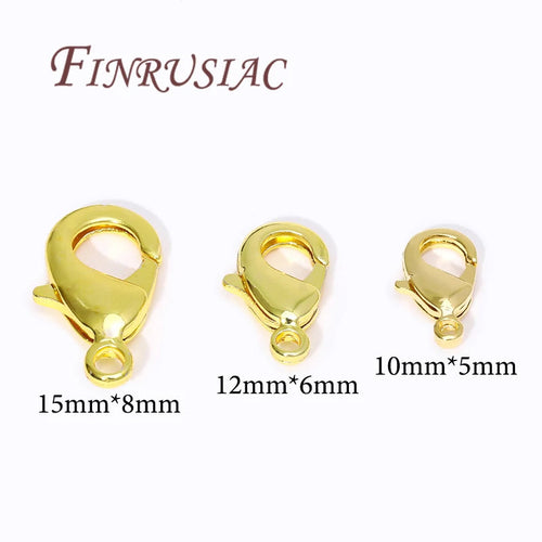 18K Gold Plated Lobster Clasps For Bracelets,Spring Clasps For Jewelry,DIY Jewelry Making Supplies,Connectors Clasp Accessories Aurexia off