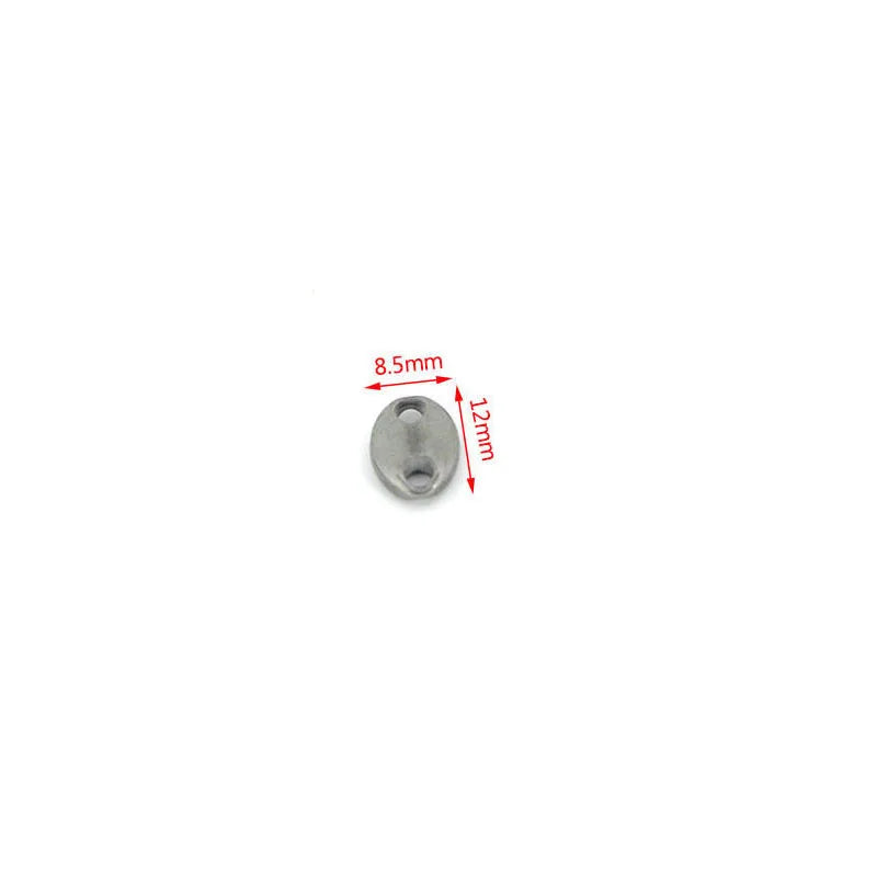 10Pcs Stainless Steel Double Hole Oval Connector Charms Jewelry Making Findings Accessories Aurexia off
