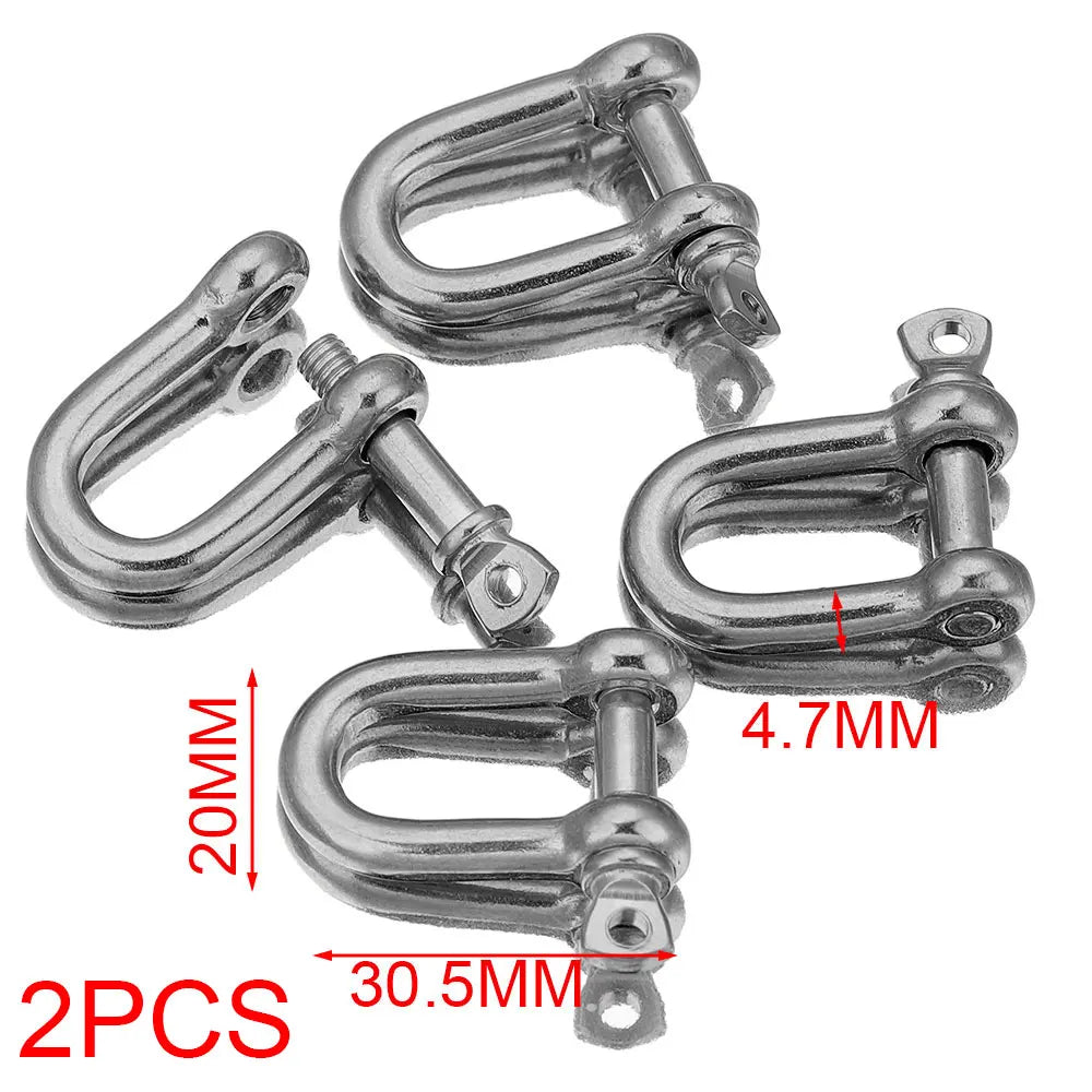 2pcs Stainless Steel Clasps Gold U Shape Screw Shackles Clasp Hook Parts Connectors Bag Necklace for DIY Jewelry Making Supplies Aurexia off