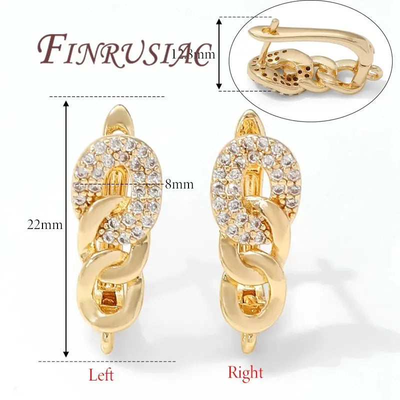 18K Gold Plated,Anti-Allergy Earring Hook Clasps,Supplies For Jewelry,Fasteners Earwires,Earrings Fixtures Accessories Aurexia off