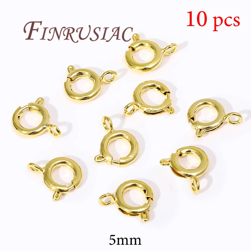 18K Gold Plated Lobster Clasps For Bracelets,Spring Clasps For Jewelry,DIY Jewelry Making Supplies,Connectors Clasp Accessories Aurexia off
