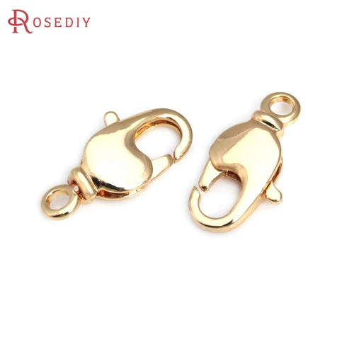 18K Gold Color Brass Rotatable Lobster Clasps Connect Clasps Jewelry Necklaces Bracelets Making Diy Findings Accessories Aurexia off