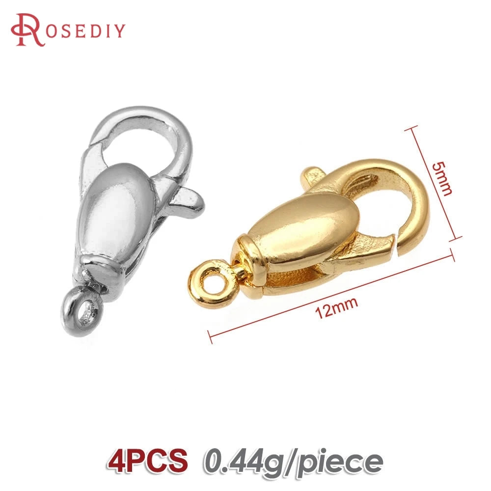 18K Gold Color Brass Rotatable Lobster Clasps Connect Clasps Jewelry Necklaces Bracelets Making Diy Findings Accessories Aurexia off