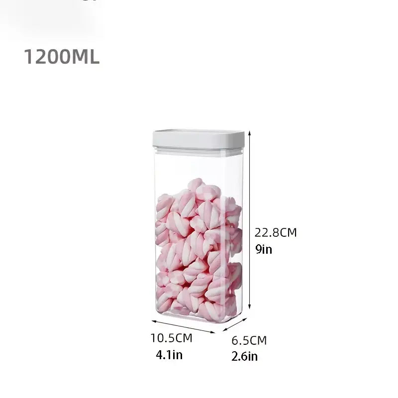 3pc Airtight Food Storage Jars for Kitchen Snacks Aurexia off