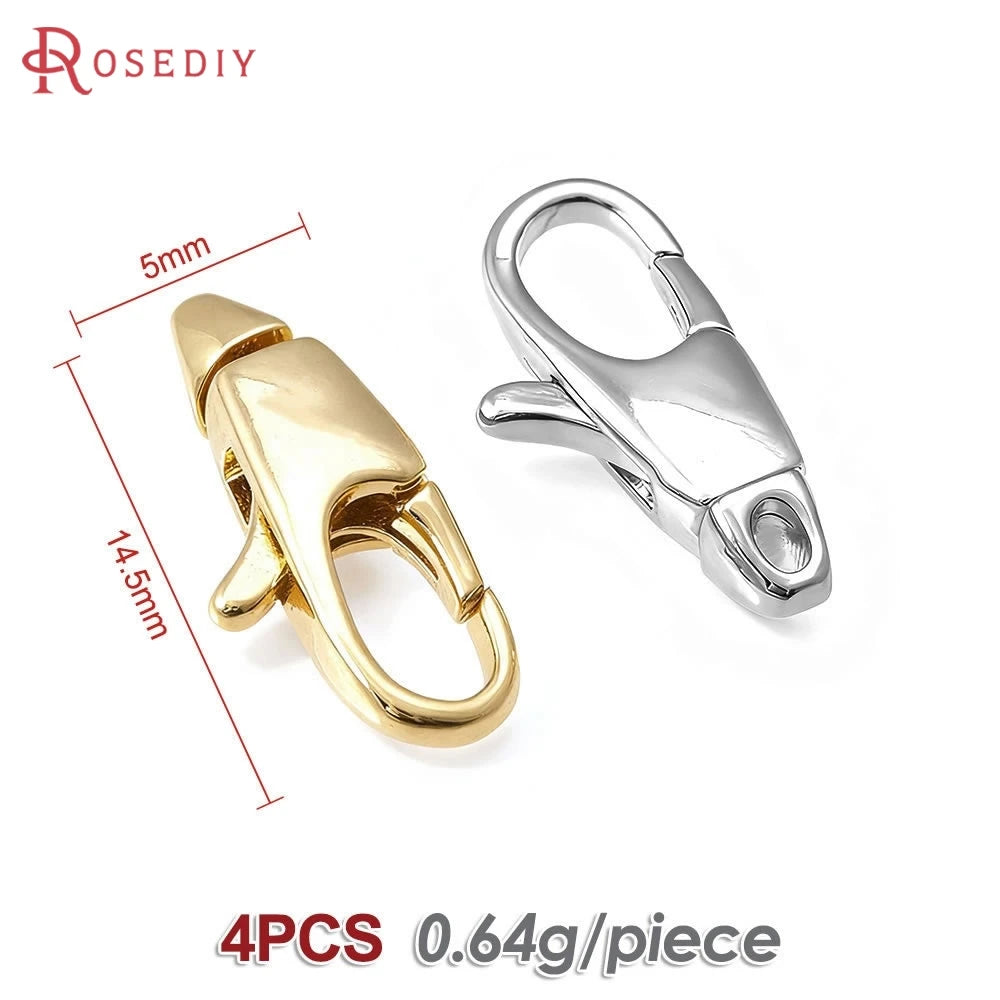 18K Gold Color Brass Rotatable Lobster Clasps Connect Clasps Jewelry Necklaces Bracelets Making Diy Findings Accessories Aurexia off