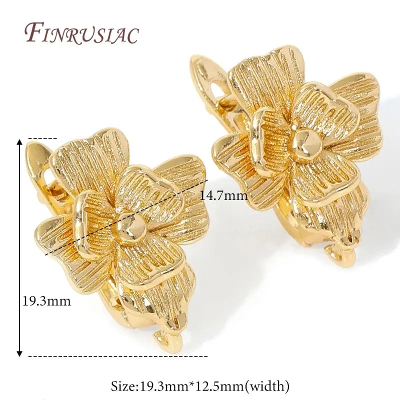 18K Gold Plated,Anti-Allergy Earring Hook Clasps,Supplies For Jewelry,Fasteners Earwires,Earrings Fixtures Accessories Aurexia off