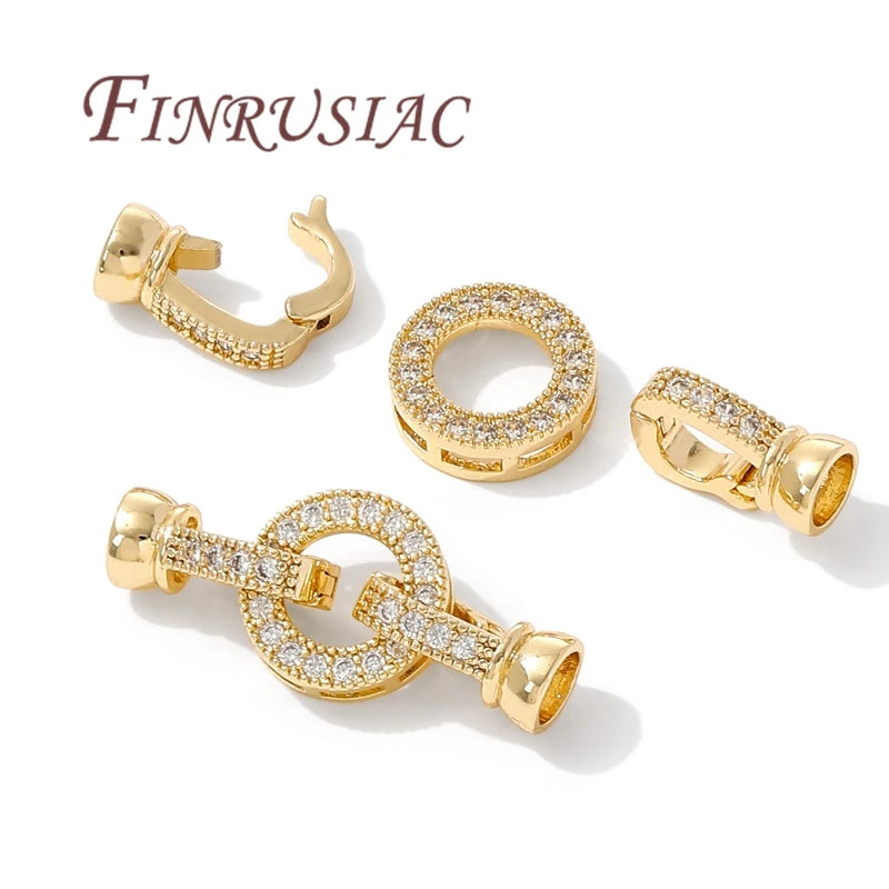 18K Gold Plated Connectors Clasps For Pearl,Bracelet Clasp For Jewelry Making,Necklace Clasp DIY Beading Accessories,Fittings Aurexia off