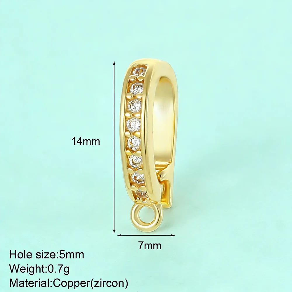 5pcs Fashion Bikini Button Charms Pendant For Jewelry Making Supplies Zircon Diy Earrings Bracelet Necklace Keychain Wholesale Aurexia off