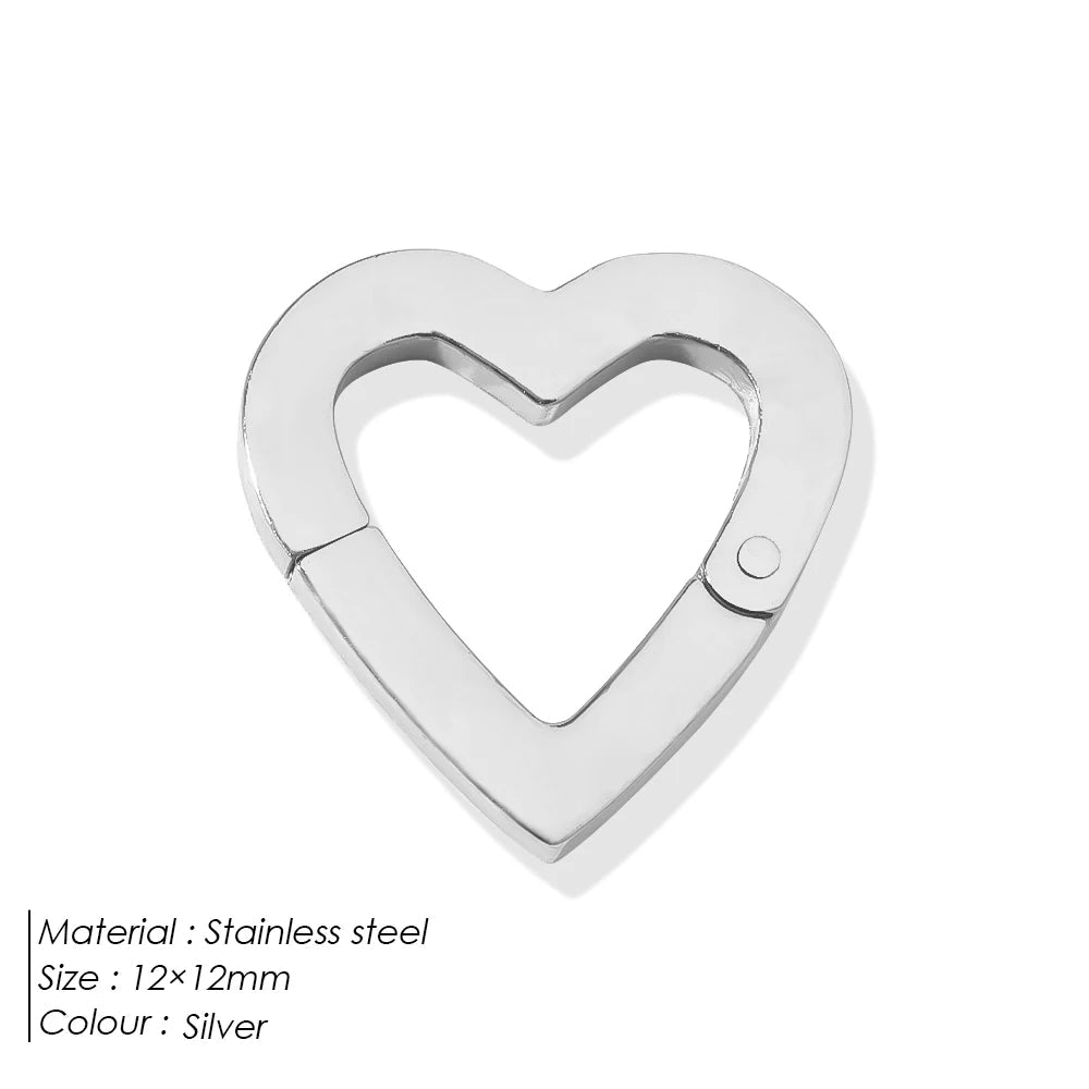 eManco High Quality Stainless Steel 14K PVD Gold Plated Round Skeleton Clasp Head for DIY Bracelet Necklace Jewelry Making Aurexia off