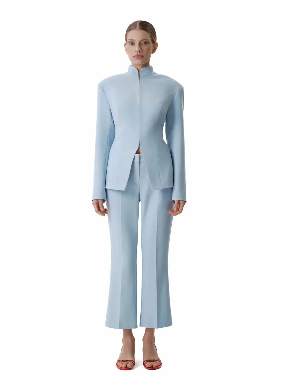 LIMO Minimalist Cape Jacket •2026 Trendy • Stand Collar • Cape Overlay • Tailored Silhouette  • Sophisticated Women’s Wear Aurexia off