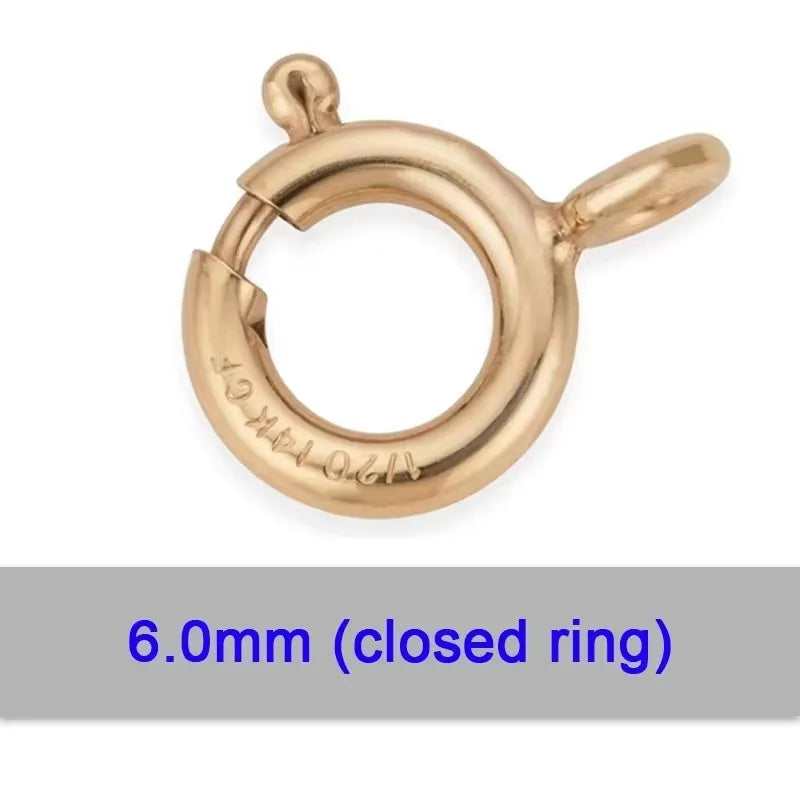 14K Gold Filled Spring Ring Clasps Hooks Bulk Wholesale Supplies for Bracelets Necklace Making Handmade Jewelry Findings Aurexia off