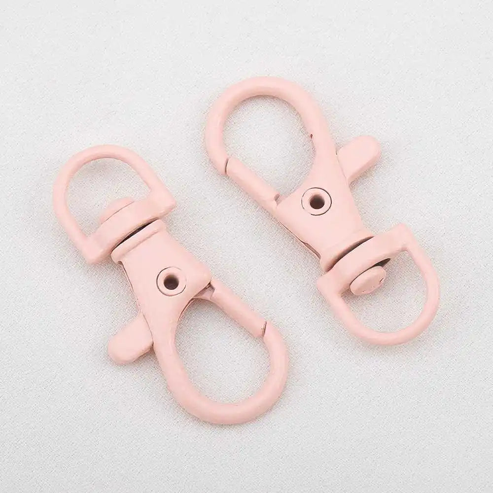 10pcs Colored Alloy Painted Fish Mouth Spring Clasps Lobster Claw Hook Connectors for Keychain DIY Jewelry Making Accessories Aurexia off
