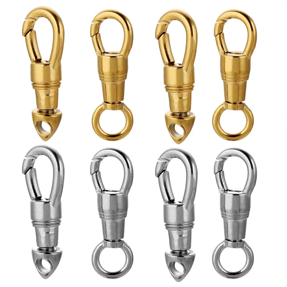 2pcs/lot Stainless Steel Bag Key Chain Hook Clasps Lobster Clasp Hooks Connectors for DIY Jewelry Making Supplies Accessories Aurexia off