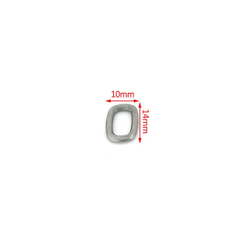 10Pcs Stainless Steel Double Hole Oval Connector Charms Jewelry Making Findings Accessories Aurexia off