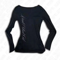Japanese and Korean Y2K design sense niche women's spring trend best-selling casual long sleeved waist repair T-shirt ins Aurexia off