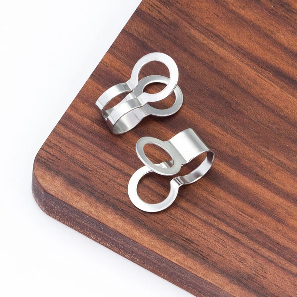 50 Pcs Stainless Steel Bead Chain Buckle Pendant Clasp Tail End Connection Buckle DIY Necklace Clasp Jewelry Accessories Aurexia off