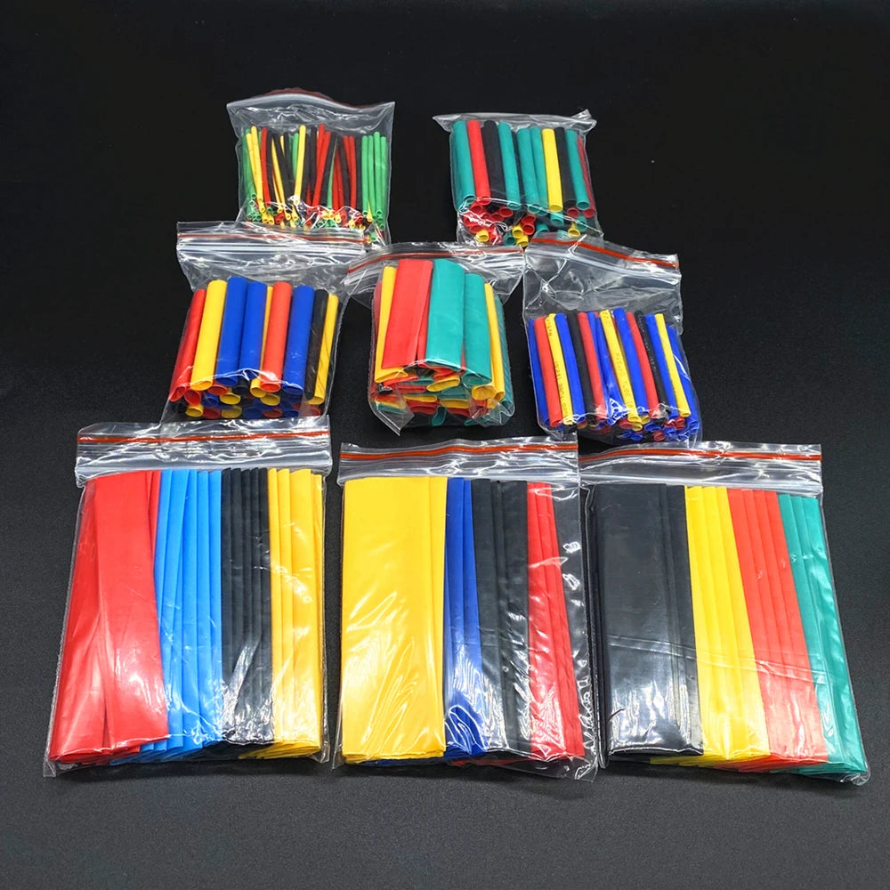 127-750pcs Heat-shrink Tubing  Thermoresistant  Tube Heat Shrink   Wrapping Kit Electrical Connection Wire Cable Insulation Sleeving Aurexia off