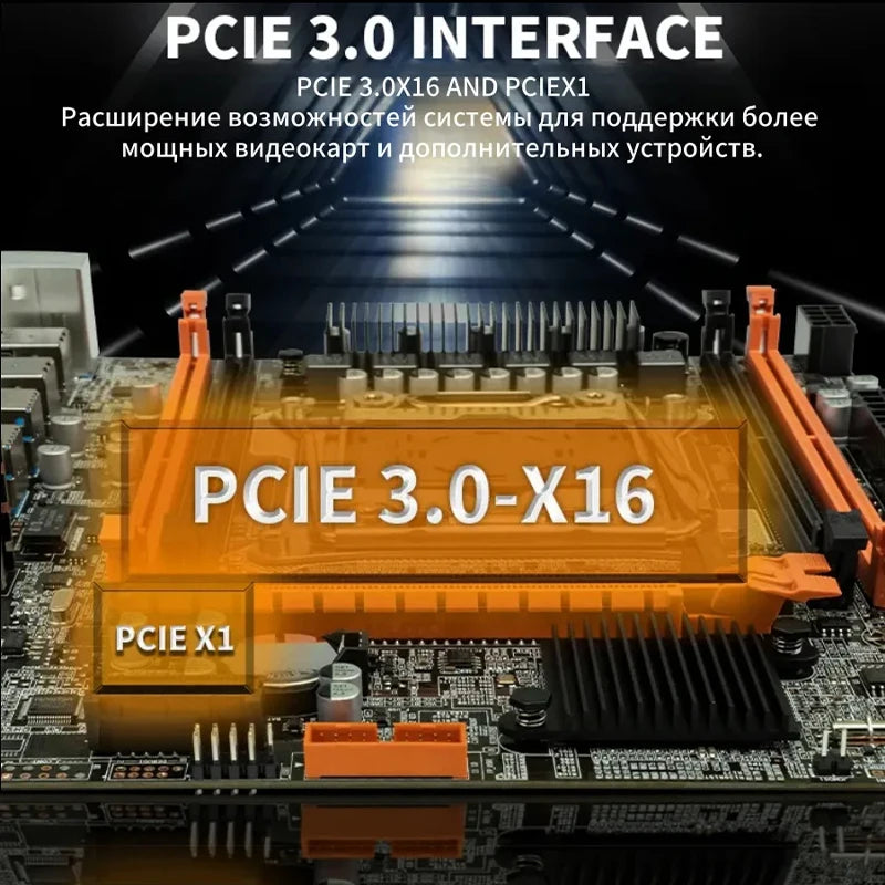 X99 motherboard LGA2011-3 V3/V4 CPU DDR4 PC/REG ECC RAM NVME/NGFF M.2 C612 Chip SATA3.0 USB3.0 PCIE3.0 16X Slot PS/2 Aurexia off