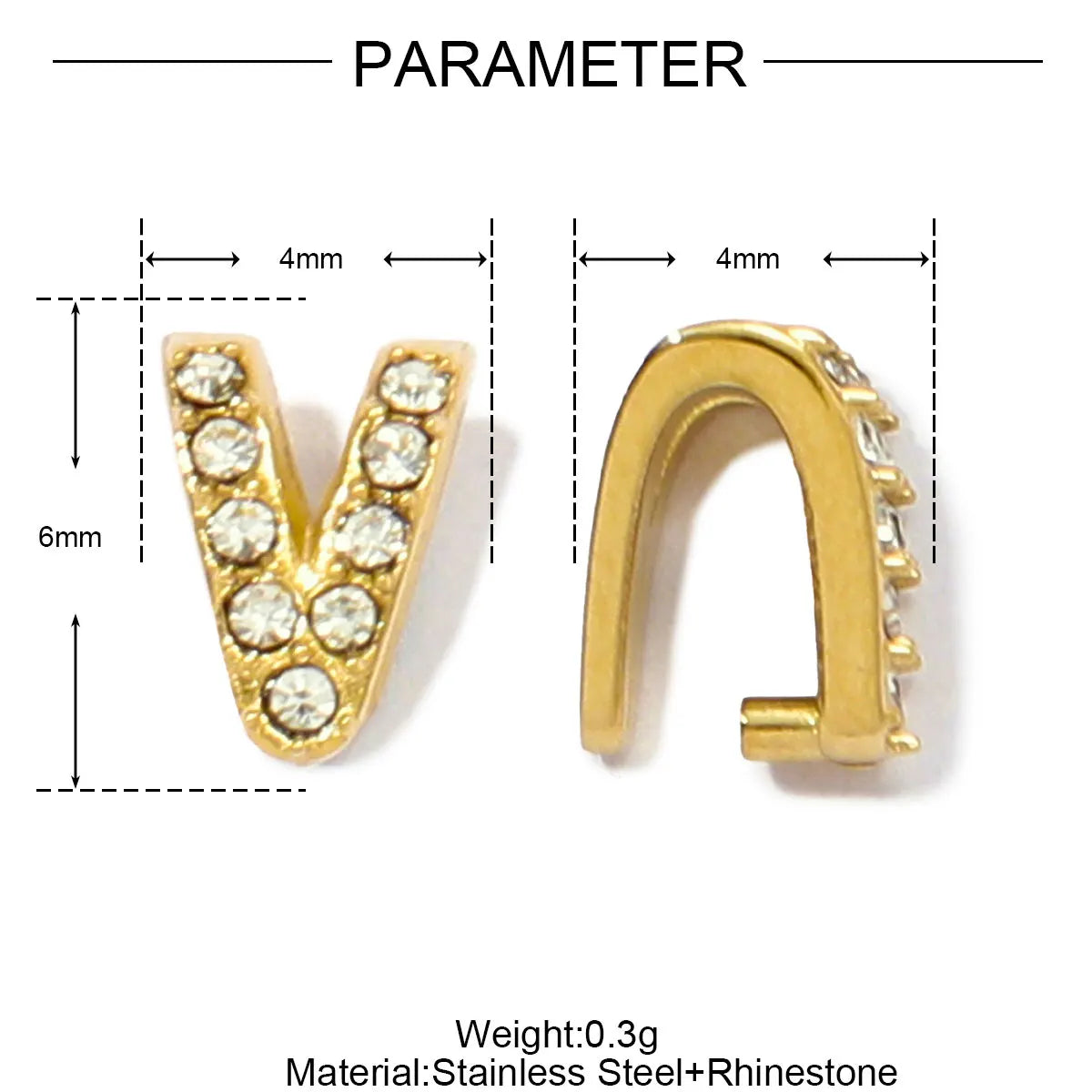 5Pcs/Lot Stainless Steel Clips Clasps Rhinestone Pinch Clip Bail Connectors For DIY Jewelry Findings Accessories Aurexia off